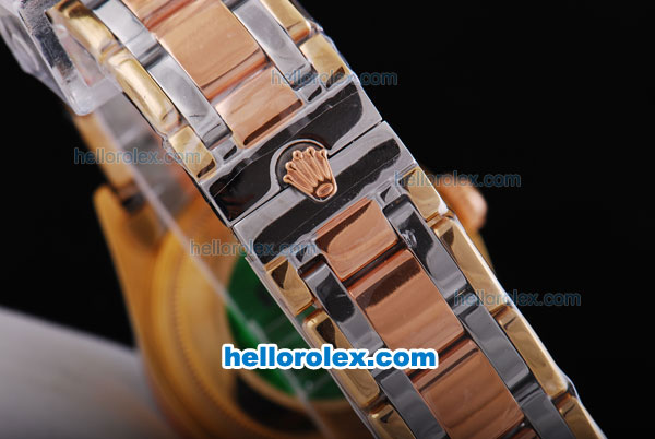 Rolex Day-Date Oyster Perpetual Automatic with White Dial,Diamond Marking and Gold-Diamond Bezel - Click Image to Close